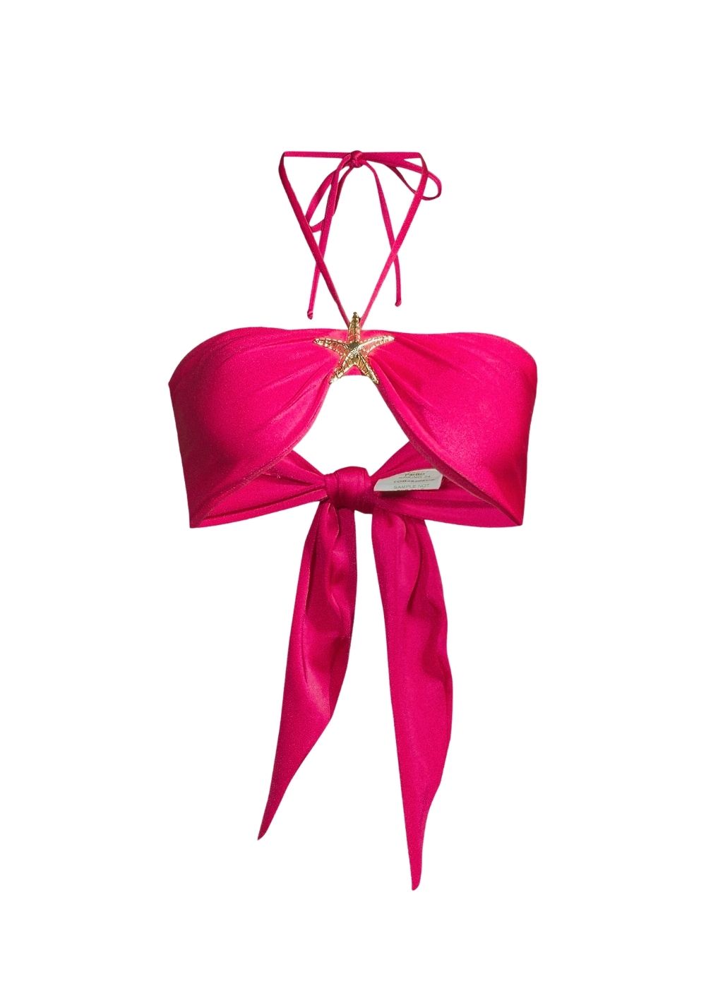 Patbo Starfish Halter Bikini Top Cerise J Cathell