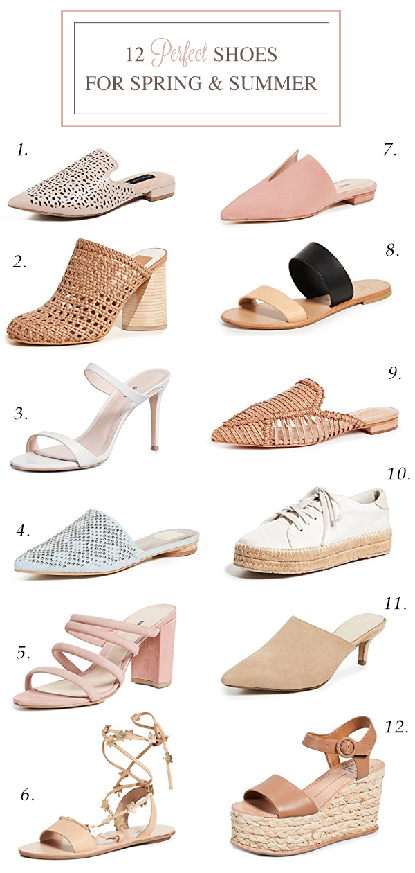 12 perfect shoes for spring and summer