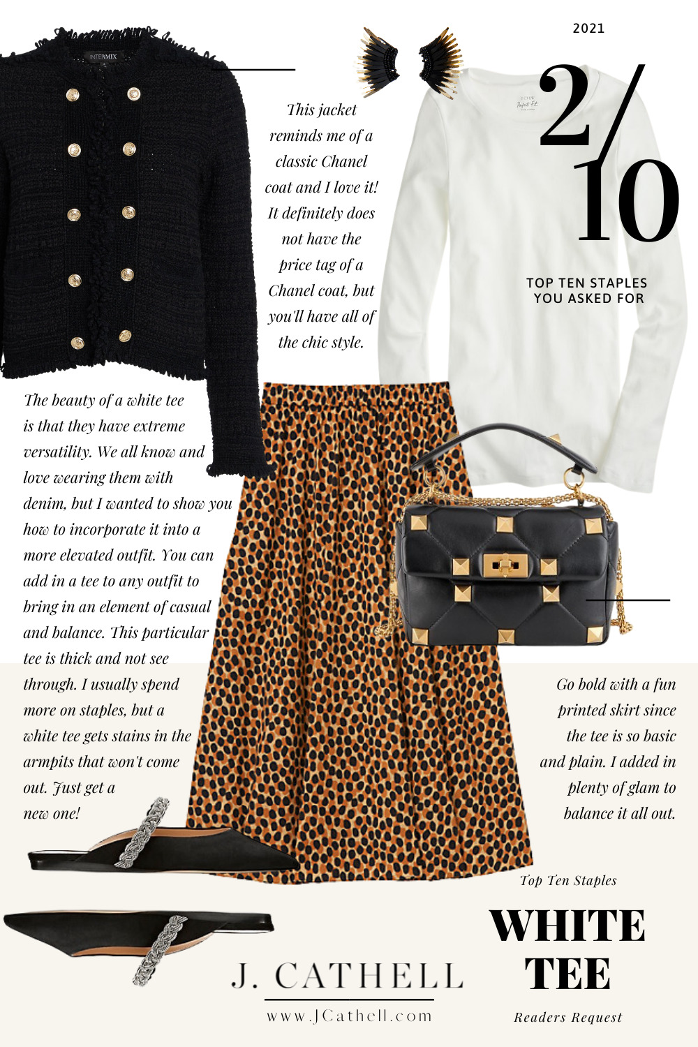 Polka Dot Top Outfit for Spring - J. Cathell