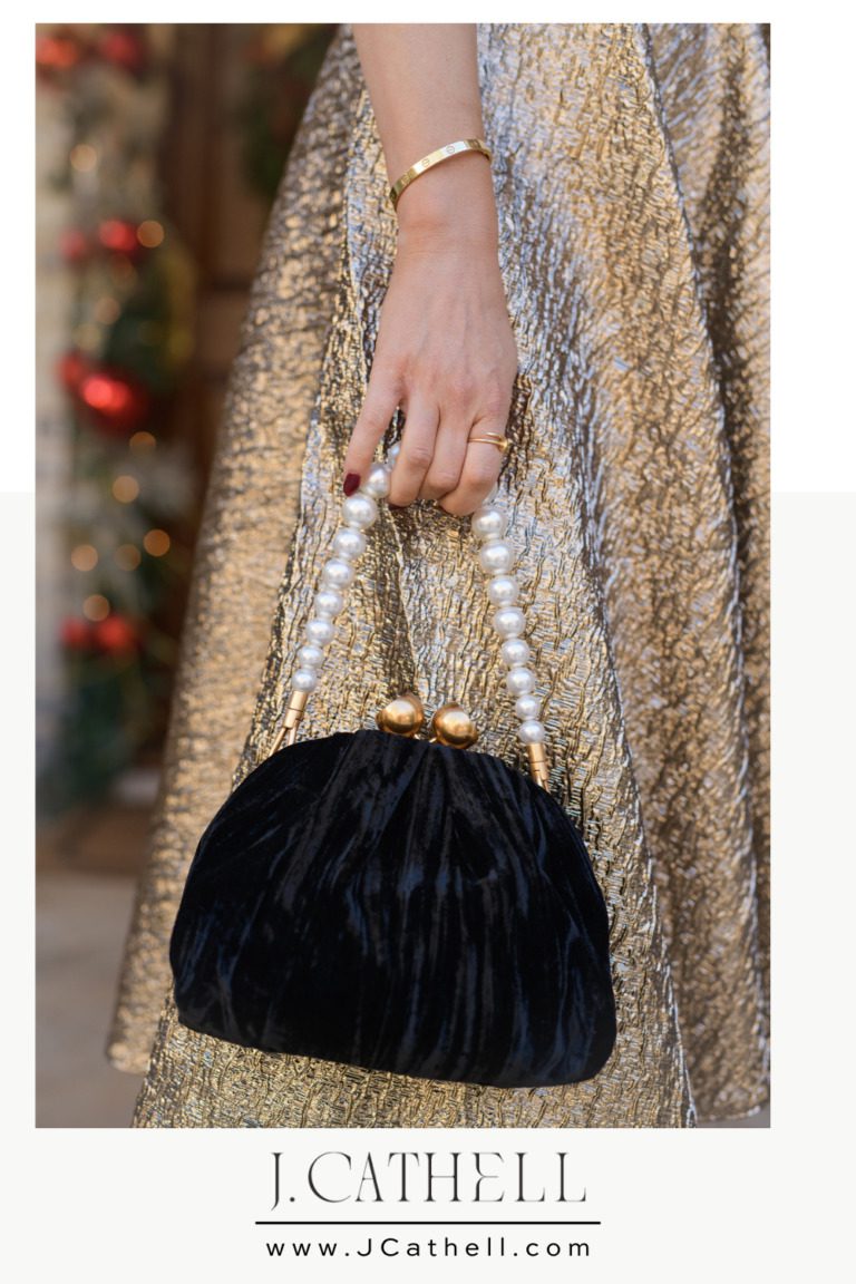 Stunning Gold Holiday Look with Bloomingdales J. Cathell