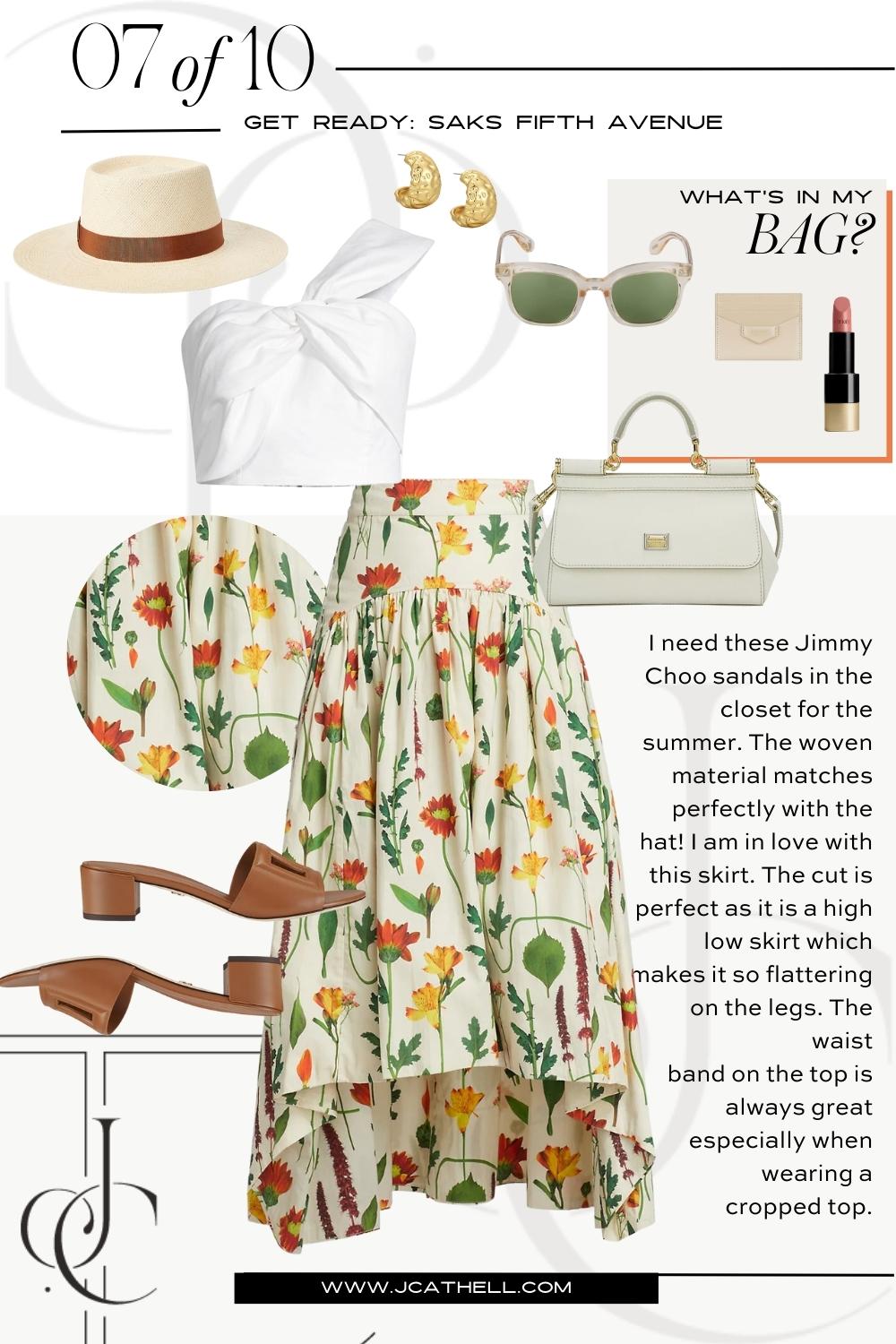 Summer Skirts with Saks Fifth Avenue - J. Cathell