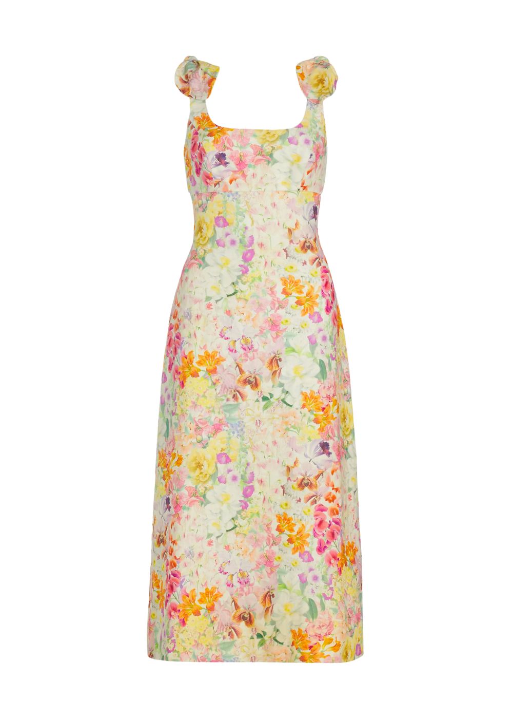 Zimmermann harmoney linen floral midi dress - J. Cathell