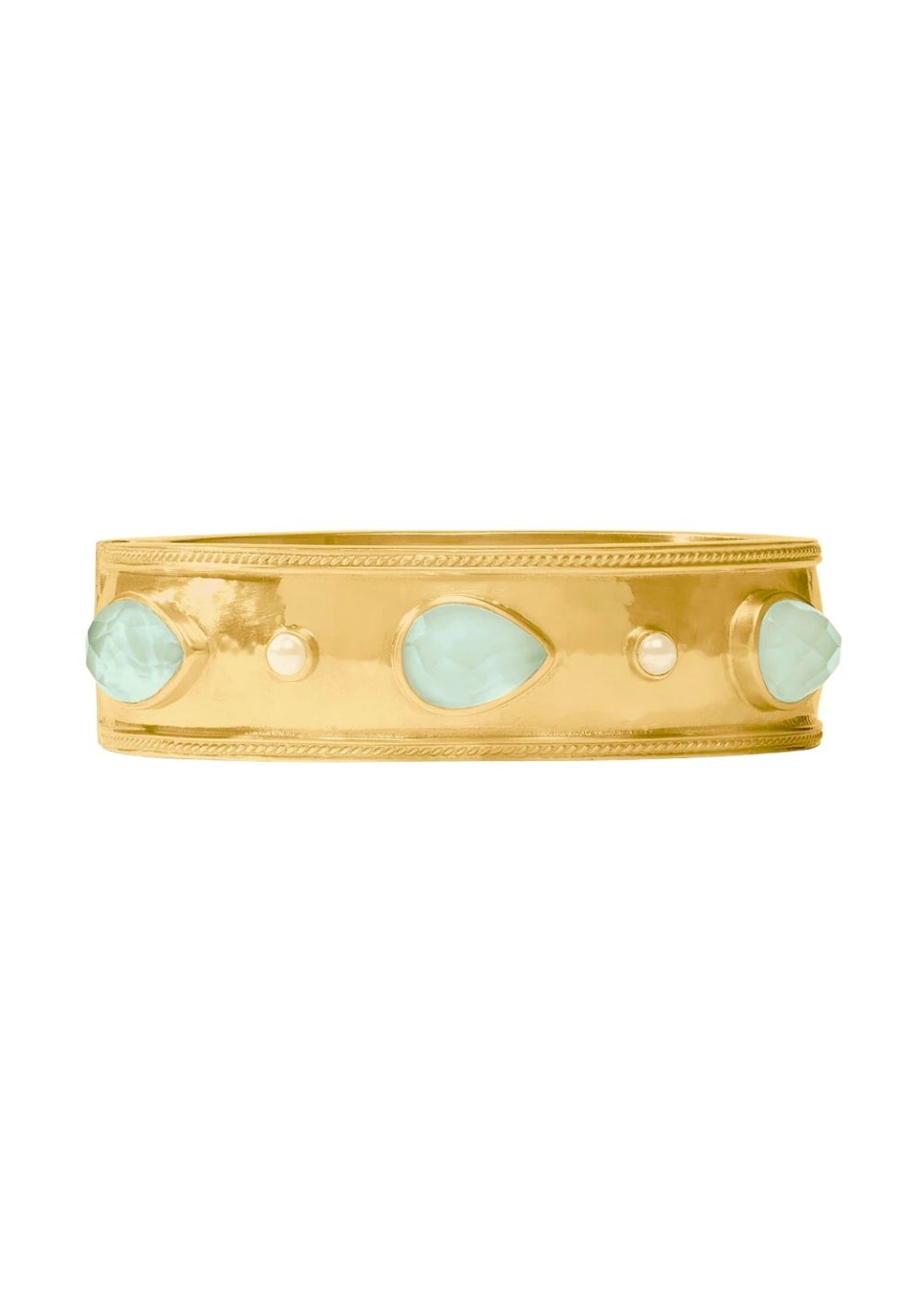 CANNES HINGED CUFF BRACELET - IRIDESCENT TANZANITE BLUE main image 1