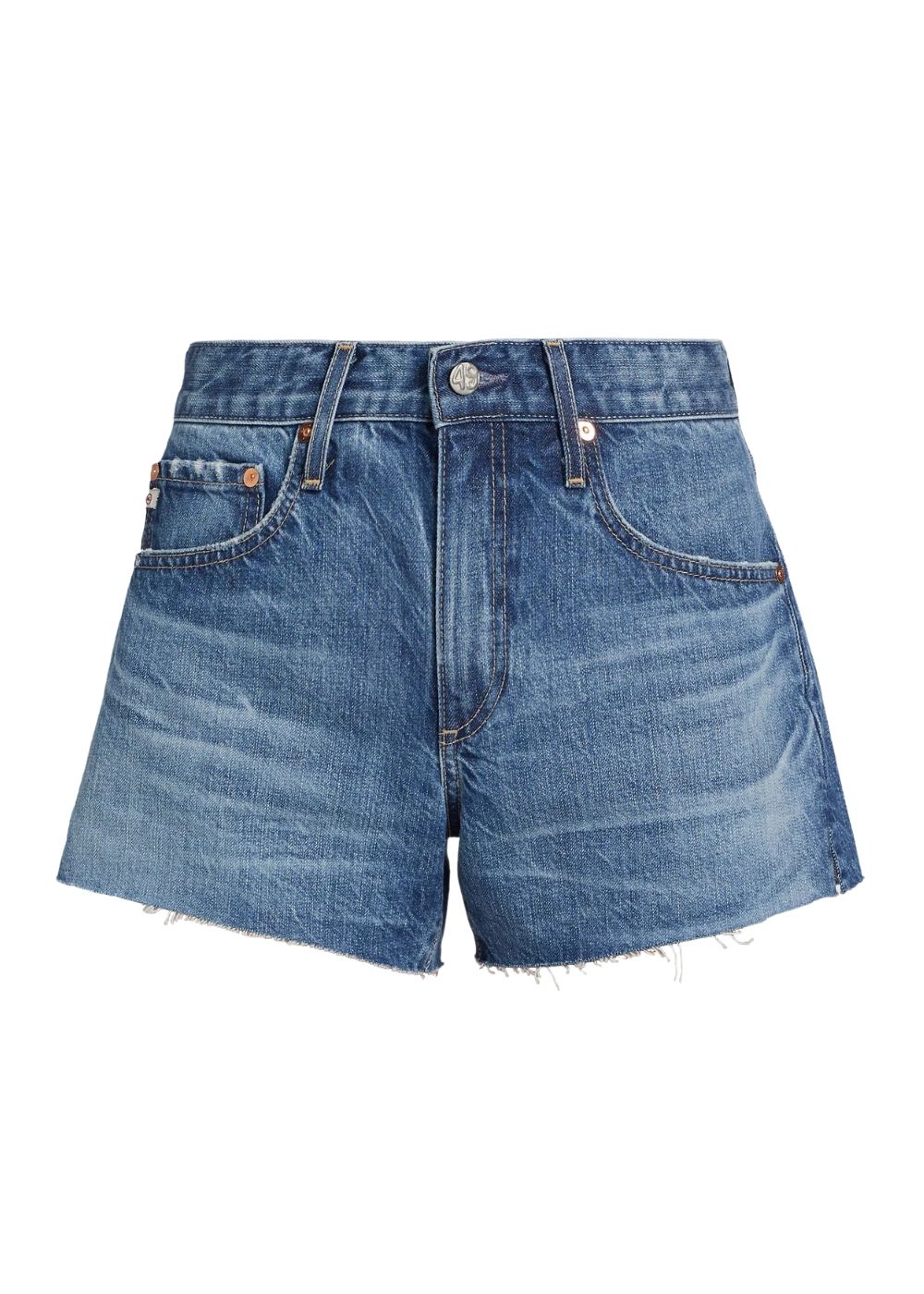 Denim High-Rise Shorts(ag jeans,Years Restart) - J. Cathell