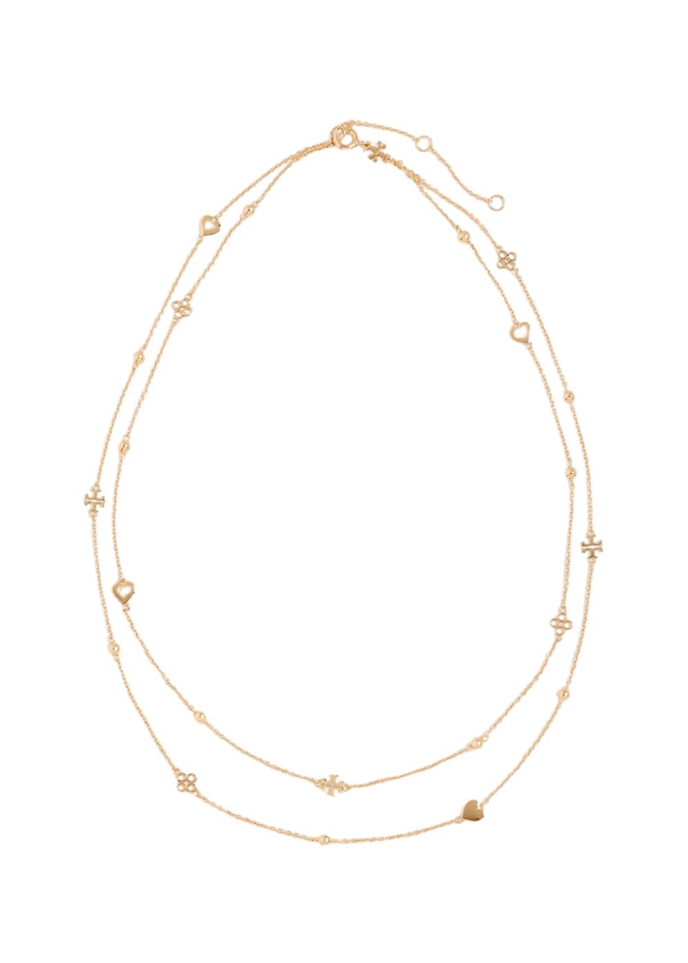 0500~KIRA Necklace with DOUBLE T Pendant