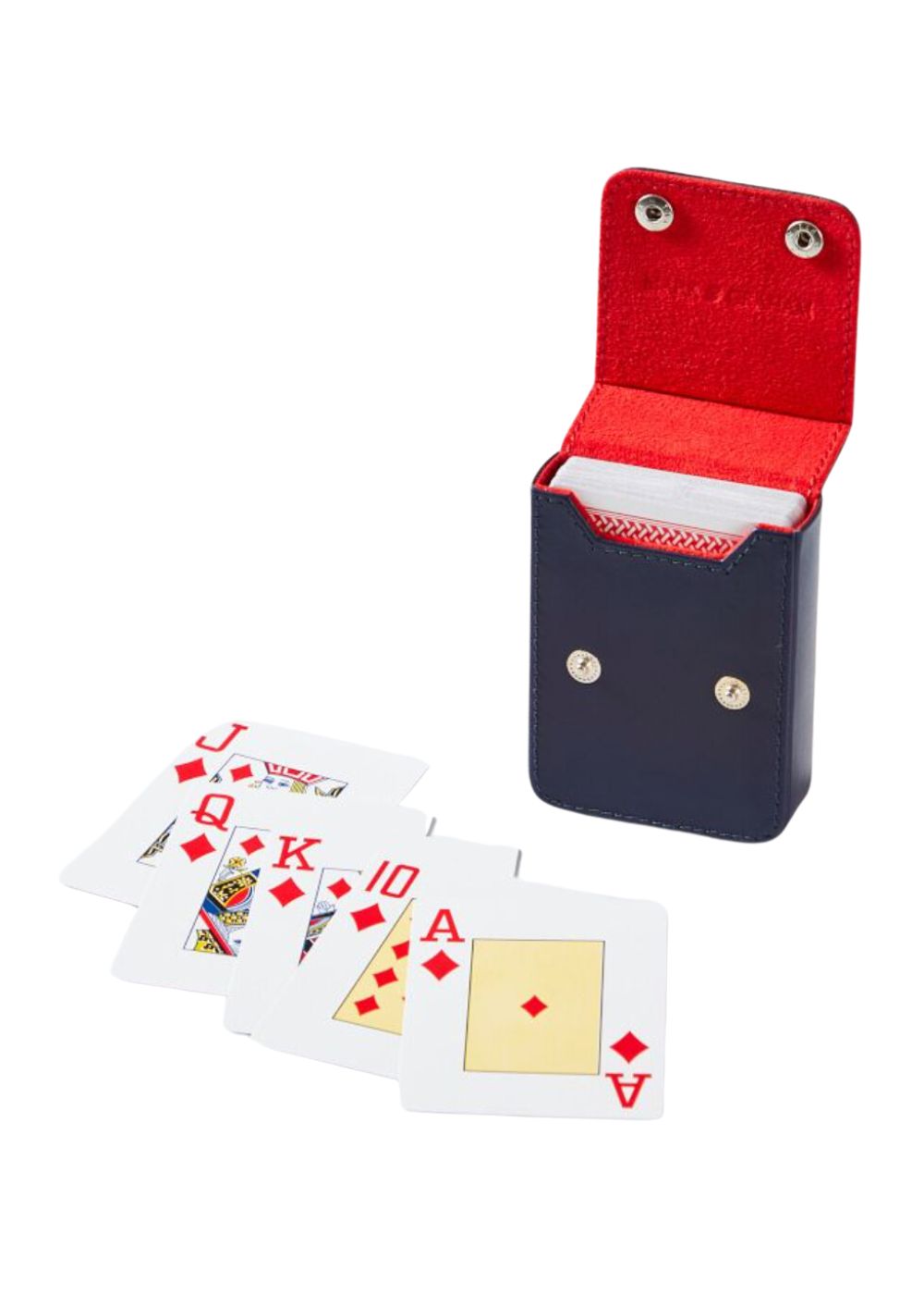 markandgraham,Leather Playing Cards Set,navy - J. Cathell