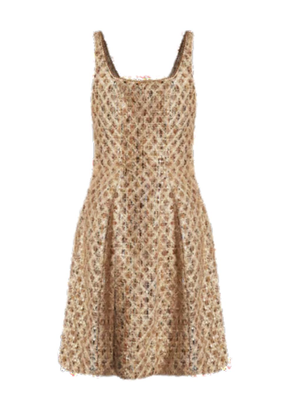 green emerald velvet dress Janel Tweed Mini Skater Dress