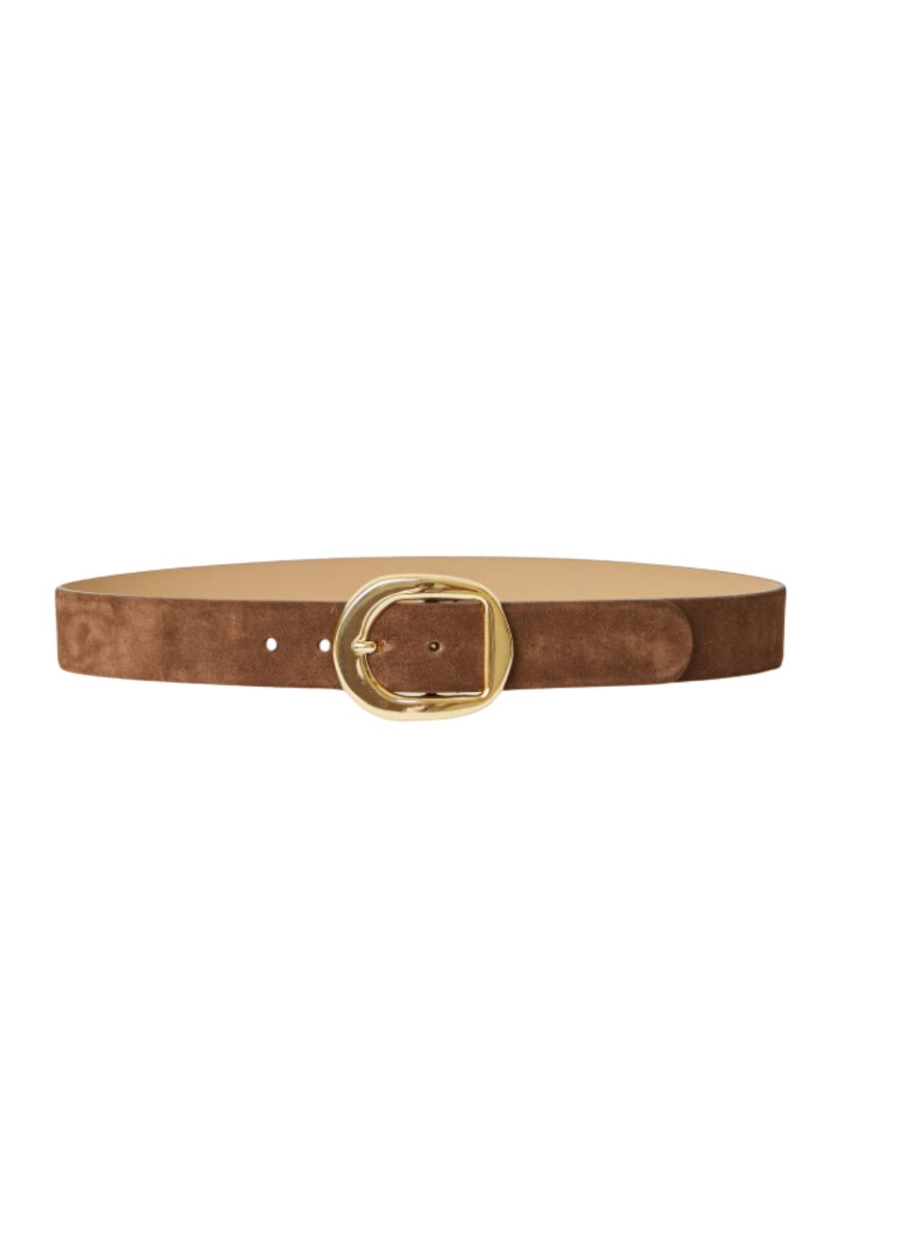 Chocolate/Gold Greyson Mini Suede Belt